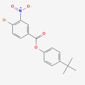 molecular formula C17H16BrNO4 B10886699 4-(Tert-butyl)phenyl 4-bromo-3-nitrobenzoate 