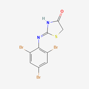 molecular formula C9H5Br3N2OS B10886735 (2Z)-2-[(2,4,6-tribromophenyl)imino]-1,3-thiazolidin-4-one 