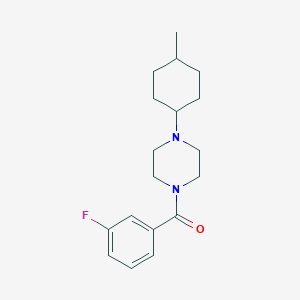 molecular formula C18H25FN2O B10886739 (3-Fluorophenyl)[4-(4-methylcyclohexyl)piperazin-1-yl]methanone 