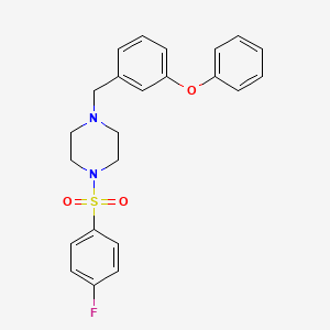 1-[(4-Fluorophenyl)sulfonyl]-4-(3-phenoxybenzyl)piperazine