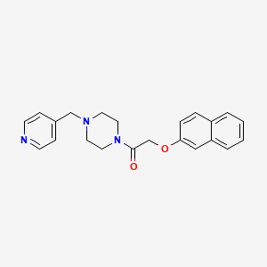 2-(Naphthalen-2-yloxy)-1-(4-pyridin-4-ylmethyl-piperazin-1-yl)-ethanone