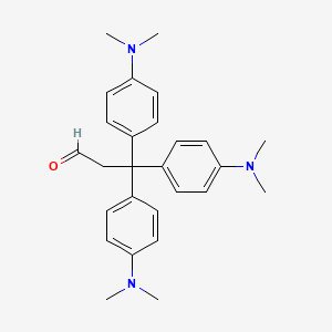 3,3,3-Tris[4-(dimethylamino)phenyl]propanal