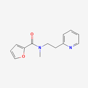 molecular formula C13H14N2O2 B10886989 N-methyl-N-[2-(pyridin-2-yl)ethyl]furan-2-carboxamide 