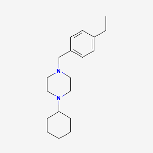 1-Cyclohexyl-4-[(4-ethylphenyl)methyl]piperazine