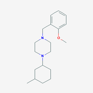 molecular formula C19H30N2O B10887072 1-(2-Methoxybenzyl)-4-(3-methylcyclohexyl)piperazine 