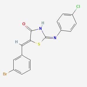 molecular formula C16H10BrClN2OS B10887080 (5Z)-5-[(3-bromophenyl)methylidene]-2-(4-chloroanilino)-1,3-thiazol-4-one 