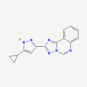 2-(3-cyclopropyl-1H-pyrazol-5-yl)[1,2,4]triazolo[1,5-c]quinazoline