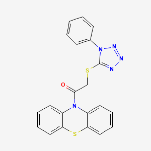 1-(10H-phenothiazin-10-yl)-2-[(1-phenyl-1H-tetrazol-5-yl)sulfanyl]ethanone