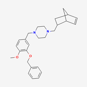 1-[3-(Benzyloxy)-4-methoxybenzyl]-4-(bicyclo[2.2.1]hept-5-en-2-ylmethyl)piperazine