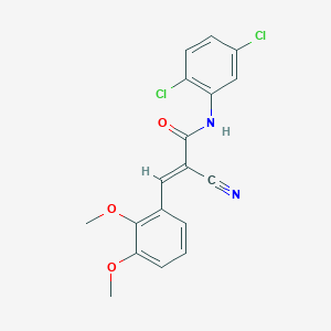 (2E)-2-cyano-N-(2,5-dichlorophenyl)-3-(2,3-dimethoxyphenyl)prop-2-enamide