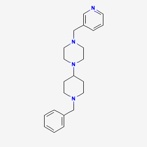 1-(1-Benzylpiperidin-4-yl)-4-(pyridin-3-ylmethyl)piperazine