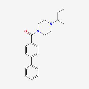 Biphenyl-4-yl[4-(butan-2-yl)piperazin-1-yl]methanone