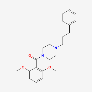 molecular formula C22H28N2O3 B10887171 (2,6-Dimethoxyphenyl)[4-(3-phenylpropyl)piperazin-1-yl]methanone 