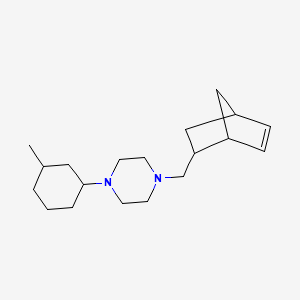 1-(Bicyclo[2.2.1]hept-5-en-2-ylmethyl)-4-(3-methylcyclohexyl)piperazine