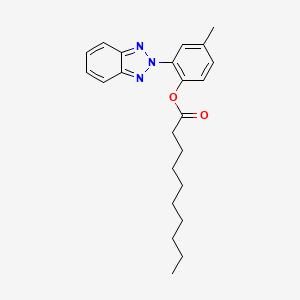 2-(2H-benzotriazol-2-yl)-4-methylphenyl decanoate