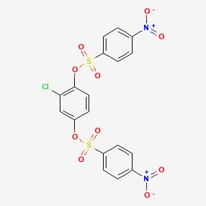 2-Chlorobenzene-1,4-diyl bis(4-nitrobenzenesulfonate)