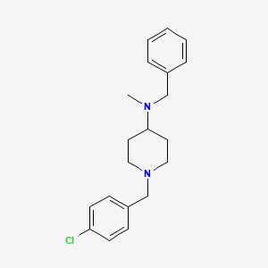 N-benzyl-1-[(4-chlorophenyl)methyl]-N-methylpiperidin-4-amine