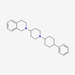 2-[1-(4-phenylcyclohexyl)piperidin-4-yl]-3,4-dihydro-1H-isoquinoline