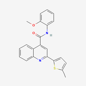 N-(2-methoxyphenyl)-2-(5-methylthiophen-2-yl)quinoline-4-carboxamide