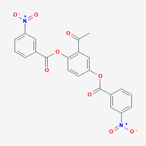 2-Acetylbenzene-1,4-diyl bis(3-nitrobenzoate)