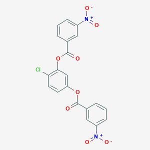 4-Chlorobenzene-1,3-diyl bis(3-nitrobenzoate)