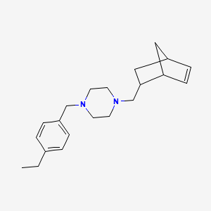 1-(Bicyclo[2.2.1]hept-5-en-2-ylmethyl)-4-(4-ethylbenzyl)piperazine