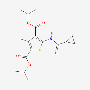 Dipropan-2-yl 5-[(cyclopropylcarbonyl)amino]-3-methylthiophene-2,4-dicarboxylate