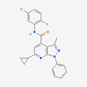 6-cyclopropyl-N-(2,5-difluorophenyl)-3-methyl-1-phenyl-1H-pyrazolo[3,4-b]pyridine-4-carboxamide