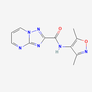 molecular formula C11H10N6O2 B10887414 N-(3,5-dimethyl-1,2-oxazol-4-yl)[1,2,4]triazolo[1,5-a]pyrimidine-2-carboxamide 