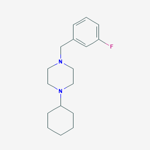 1-Cyclohexyl-4-(3-fluorobenzyl)piperazine