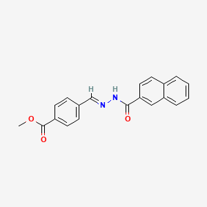 methyl 4-{(E)-[2-(naphthalen-2-ylcarbonyl)hydrazinylidene]methyl}benzoate