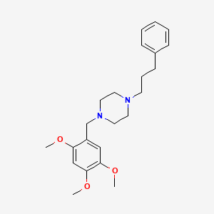 1-(3-Phenylpropyl)-4-(2,4,5-trimethoxybenzyl)piperazine