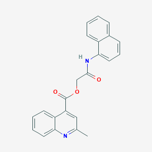 molecular formula C23H18N2O3 B10887510 2-(Naphthalen-1-ylamino)-2-oxoethyl 2-methylquinoline-4-carboxylate 