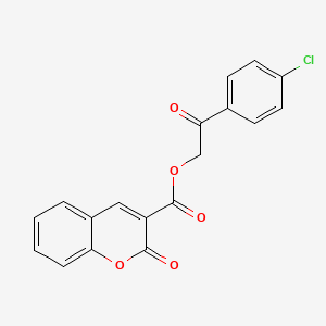 2-(4-chlorophenyl)-2-oxoethyl 2-oxo-2H-chromene-3-carboxylate