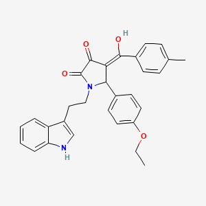 5-(4-ethoxyphenyl)-3-hydroxy-1-[2-(1H-indol-3-yl)ethyl]-4-[(4-methylphenyl)carbonyl]-1,5-dihydro-2H-pyrrol-2-one