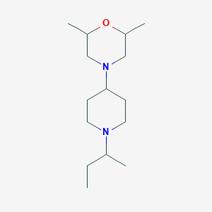 molecular formula C15H30N2O B10887530 4-[1-(Butan-2-yl)piperidin-4-yl]-2,6-dimethylmorpholine 