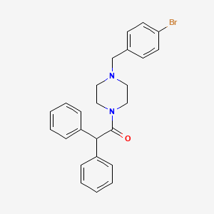 molecular formula C25H25BrN2O B10887563 1-[4-(4-Bromo-benzyl)-piperazin-1-yl]-2,2-diphenyl-ethanone 