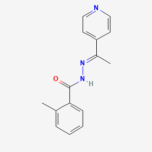 molecular formula C15H15N3O B10887618 2-methyl-N'-[(1E)-1-(pyridin-4-yl)ethylidene]benzohydrazide 