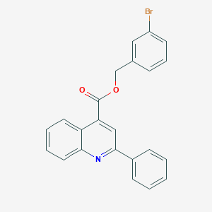 (3-Bromophenyl)methyl 2-phenylquinoline-4-carboxylate