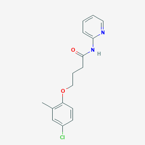 molecular formula C16H17ClN2O2 B10887635 4-(4-chloro-2-methylphenoxy)-N-(pyridin-2-yl)butanamide 