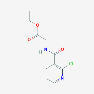 molecular formula C10H11ClN2O3 B10887641 ethyl N-[(2-chloropyridin-3-yl)carbonyl]glycinate 