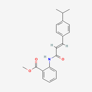 methyl 2-({(2E)-3-[4-(propan-2-yl)phenyl]prop-2-enoyl}amino)benzoate