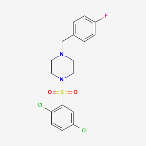 1-[(2,5-Dichlorophenyl)sulfonyl]-4-(4-fluorobenzyl)piperazine