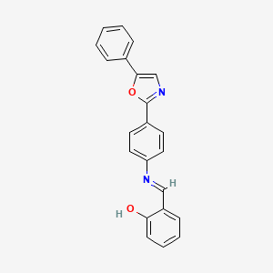 6-{[4-(5-Phenyl-1,3-oxazol-2-yl)anilino]methylidene}cyclohexa-2,4-dien-1-one