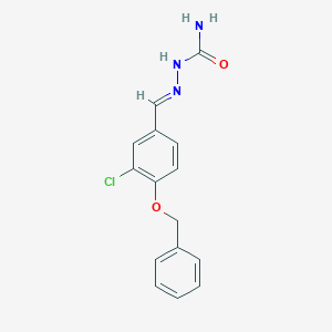 (2E)-2-[4-(benzyloxy)-3-chlorobenzylidene]hydrazinecarboxamide