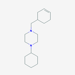 1-(Cyclohex-3-en-1-ylmethyl)-4-cyclohexylpiperazine