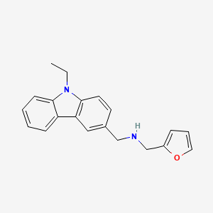 1-(9-ethyl-9H-carbazol-3-yl)-N-(furan-2-ylmethyl)methanamine