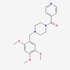 molecular formula C20H25N3O4 B10887804 Pyridin-4-yl[4-(2,4,5-trimethoxybenzyl)piperazin-1-yl]methanone 