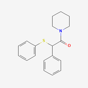 molecular formula C19H21NOS B10887840 2-Phenyl-2-(phenylsulfanyl)-1-(piperidin-1-yl)ethanone 