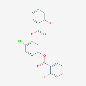 4-Chlorobenzene-1,3-diyl bis(2-bromobenzoate)